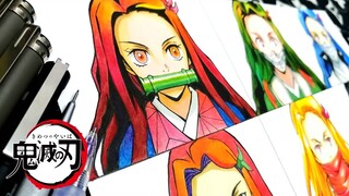 Drawing Nezuko in Different Anime Styles | Demon Slayer | #39