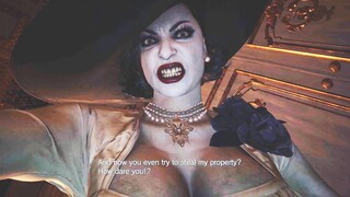 Lady Dimetrescu Cut Ethan Arm and Chase Him Scene - Resident Evil 8 Village (RE8 Village 2021)