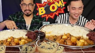 PORK CURRY 🔥YONGCHAK ERONBA EATING CHALLENGE || PORK CURRY EATING SHOW || PORK CURRY MUKBANG