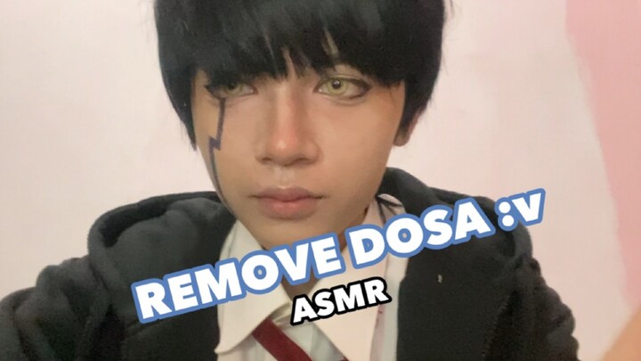 ASMR BIKIN NGANTUK😪 remove make up mashle by tama