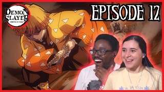 ZENITSU SLEEPS! | Demon Slayer Episode 12 Reaction