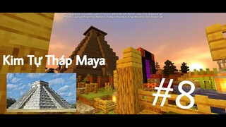 [#8 Sinh Tồn] Xây dựng kim tự tháp Maya! Minecraft PE 1.16.0.58