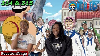 ☠️VICE ADMIRAL GARP?! | WAIT THAT’S COBY?! | OP EP. 314 & 315 REACTION! #Nakamas🎄