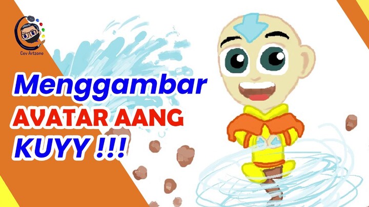 Menggambar Aang di Microsoft Paint