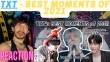 TXT funniest/iconic MOMENTS of 2021 | REACTION