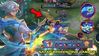 21 Kills! NATAN STARLIUM SCYTHE + THUNDER BELT = ? TOP GLOBAL NATAN | MLBB