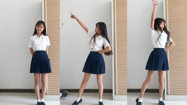 [Nhảy]Nữ sinh trung học mặc đồng phục dễ thương nhảy siêu đỉnh