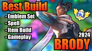 BRODY BEST BUILD 2024 | TOP 1 GLOBAL BRODY BUILD | BRODY - MOBILE LEGENDS | MLBB