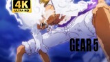 [4k/60 khung hình] Luffy trong Gear 5 đấu với Kaido! Màu sắc của chúa tể thật mãnh liệt! Chiến đấu n