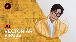 Hướng dẫn vẽ  Viruss bằng illustrator (vector Art Tutorial) | BonART