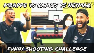 Mbappe vs Neymar vs Ramos Funny Shooting Challenge in Japanese Show