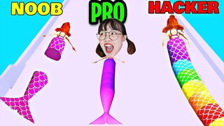 Hà Sam Trở Thành Nàng Tiên Cá Cầu Vồng Vượt Chướng Ngại Vật Về Đích - Mermaid Rush 3D