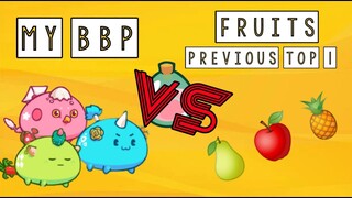 MY " BBP" VS "🍐🍎🍍" PREVIOUS TOP 1 AXIE INFINITY ARENA MATCH