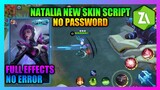 Natalia New Skin Script NO PASSWORD | Grim Reaper Natalia Script | Natalia Special Skin Script
