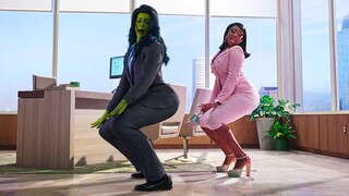 SHE HULK "She Hulk Twerks with Megan Thee Stallion" (4K ULTRA HD) 2022