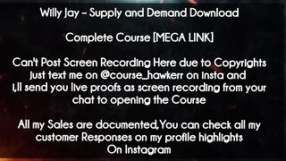 Willy Jay  course  - Supply and Demand Download