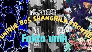 Fakta unik tentang 7 Unique bos Shangrila frontier