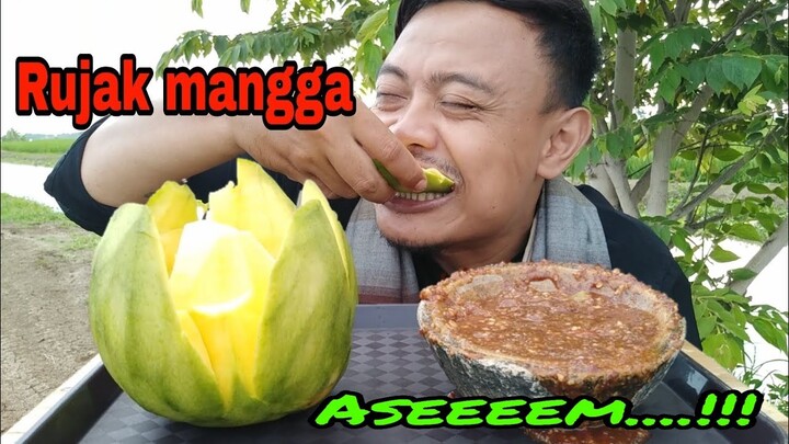 RUJAK MANGGA SAMBAL KACANG..!! ASAMNYA MELELEH DI MULUT..