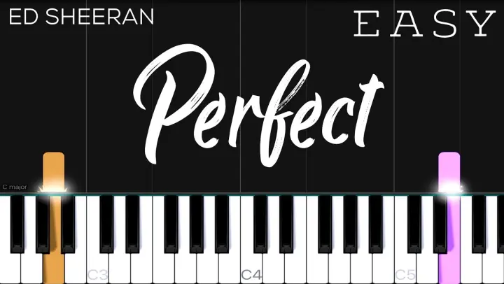 Perfect - Ed Sheeran | EASY Piano Tutorial