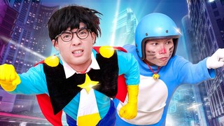 Doraemon Real Life #19 : Nobita Became Superhero (ドラえもん )