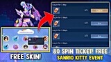 10 FIRST SPIN DRAWS UNLOCK COLLECTOR SKIN! 80 TICKET! FREE SKIN! NEW EVENT | MOBILE LEGENDS 2022