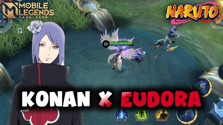 [KONAN X EUDORA] PAKAI JURUS KERTAS 😬 | MOBILE LEGENDS