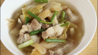 สามชั้นต้มผักกาดดอง | ครัวอร่อยมาก