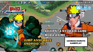 Akhirnya ada GAME ANIME MOBA ... !! | Masih CBT !! Cobain Game Jump Assamble |  Naruto Gameplay