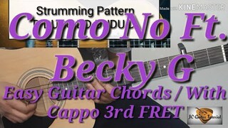 Akon - Como No ft. Becky G Easy Guitar Chords /Guitar Cover /Guitar Tutorial /Strumming Pattern