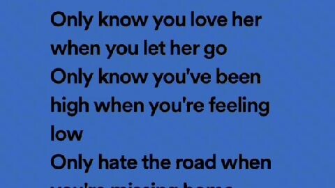 let her go song with lyrics