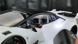 บินชิดพื้น |. Wide-body น่อง LB-SILHOUTTE Work Huracan GT AA ABS 1:18 รถรุ่น Issue 95 [ลาววัง]