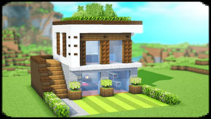 Building a Modern House in Minecraft | Minecraft House Tutorial