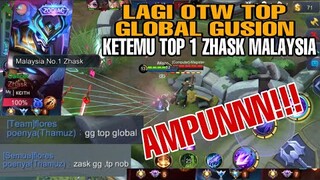 OTW TOP GLOBAL GUSION!! KETEMU TOP 1 ZHASK MALAYSIA AMPUNN OMM!!