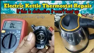 HOW TO REPAIR BOIL/DRY THERMOSTAT OF ELECTRIC KETTLE (ENGLISH/TAGALOG)