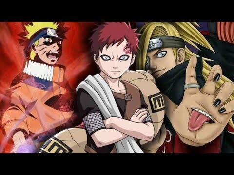 GAARA vs DEIDARA  Naruto o Filme #1.