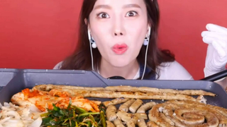 Mukbang lòng nướng #mukbang #mukbangASMR