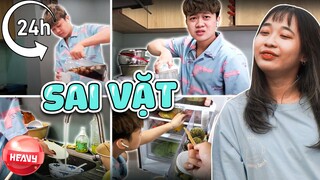 [Vlog] THỬ THÁCH 24H SAI VẶT NGƯỜI YÊU| HEAVY NA GÂY MÊ