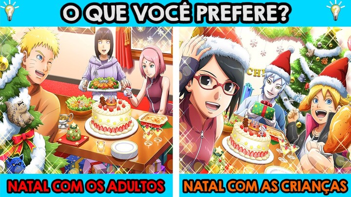 JOGO DAS DECISÕES NARUTO! VOCÊ PREFERE ISSO OU AQUILO ESCOLHAS DIFÍCEIS EM NARUTO (PARTE 4)