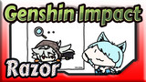 [Genshin Impact][Stiker Dokorasi Sendiri oleh Pelukis Korean]Razor(Versi Kecepatan X8)