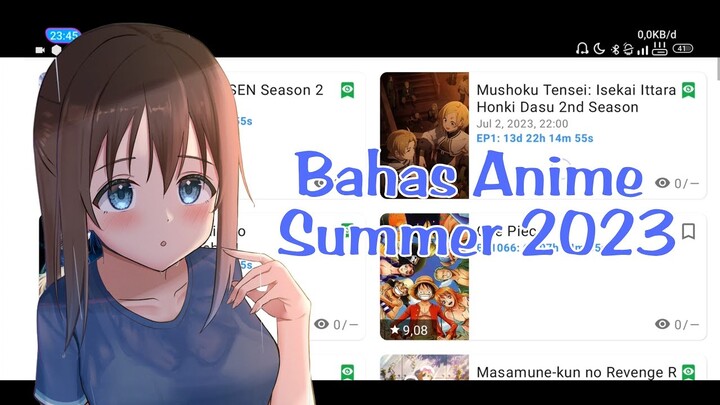 Anime Yang Wajib Di Nantikan Pada Musim Summer 2023