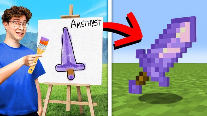 Any Item I Paint in Real Life, I Get in Minecraft