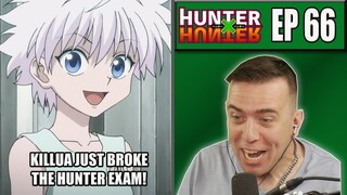 KILLUA RETAKES THE HUNTER EXAM! | Hunter x Hunter Episode 66 REACTION