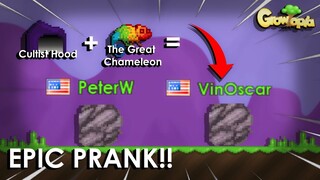 I DO Chameleon PRANK in Growtopia ft.PeterW | GROWTOPIA!!!