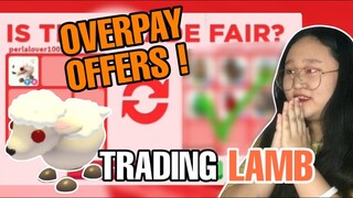 WHAT PEOPLE TRADE FOR LAMB IN ADOPT ME *OVERPAY OFFERS* (PANALO)