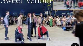 【Z轴舞团】路人视角看符enhypen魔性回归曲sweet venom一镜到底翻跳路演