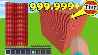 LIỆU CÓ THỂ TỒN TẠI VỚI 1000 MÁU KHI CHO NỔ 999.999 TNT TRONG MINECRAFT KHÔNG ?😱