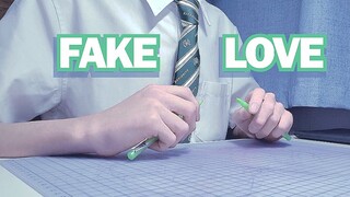 [ดนตรี]<Fake Love> เวอร์ชั่นเคาะปากกา|BTS