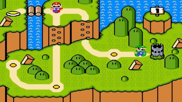 ใหม่ Super Omega Mario 100% ผู้เล่นหลายคน WORLD 1