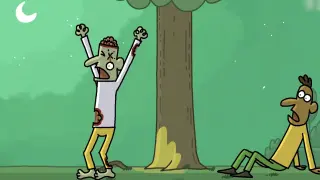 "Cartoon Box Series" can't guess the ending brain hole animation - zombie cemetery in distress