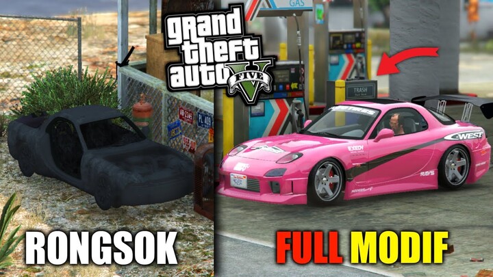 MISI MENCARI BANGKAI MOBIL LANGKA MAZDA RX7 TERBENGKALAI - GTA 5 MOD